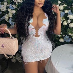 White birthday dress